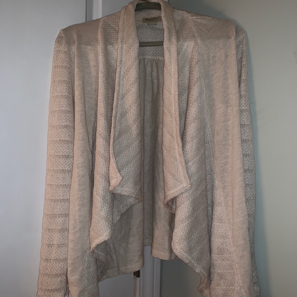 Lucky Brand Creme Crochet & Cotton Sweater - Picture 2 of 4